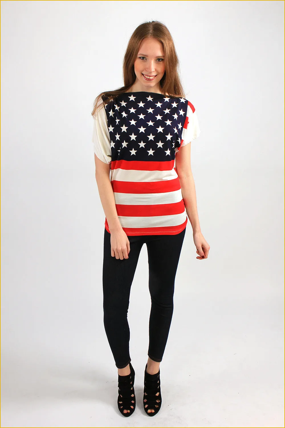 American Dream Print Top