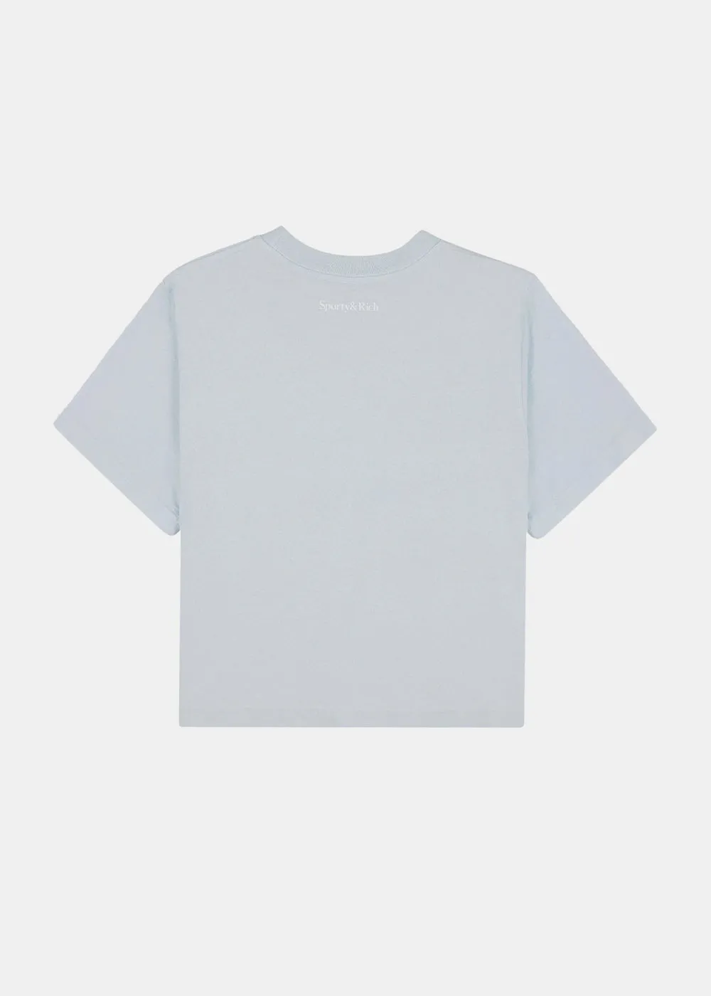 Baby Blue Be Nice Cropped T-Shirt