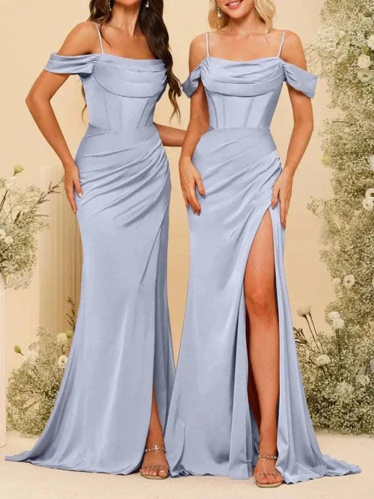 Bridesmaid Dresses - Backless Long Wedding Party Gowns, Wedding Dress