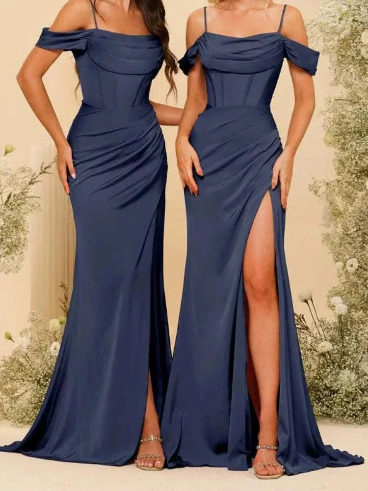 Bridesmaid Dresses - Backless Long Wedding Party Gowns, Wedding Dress