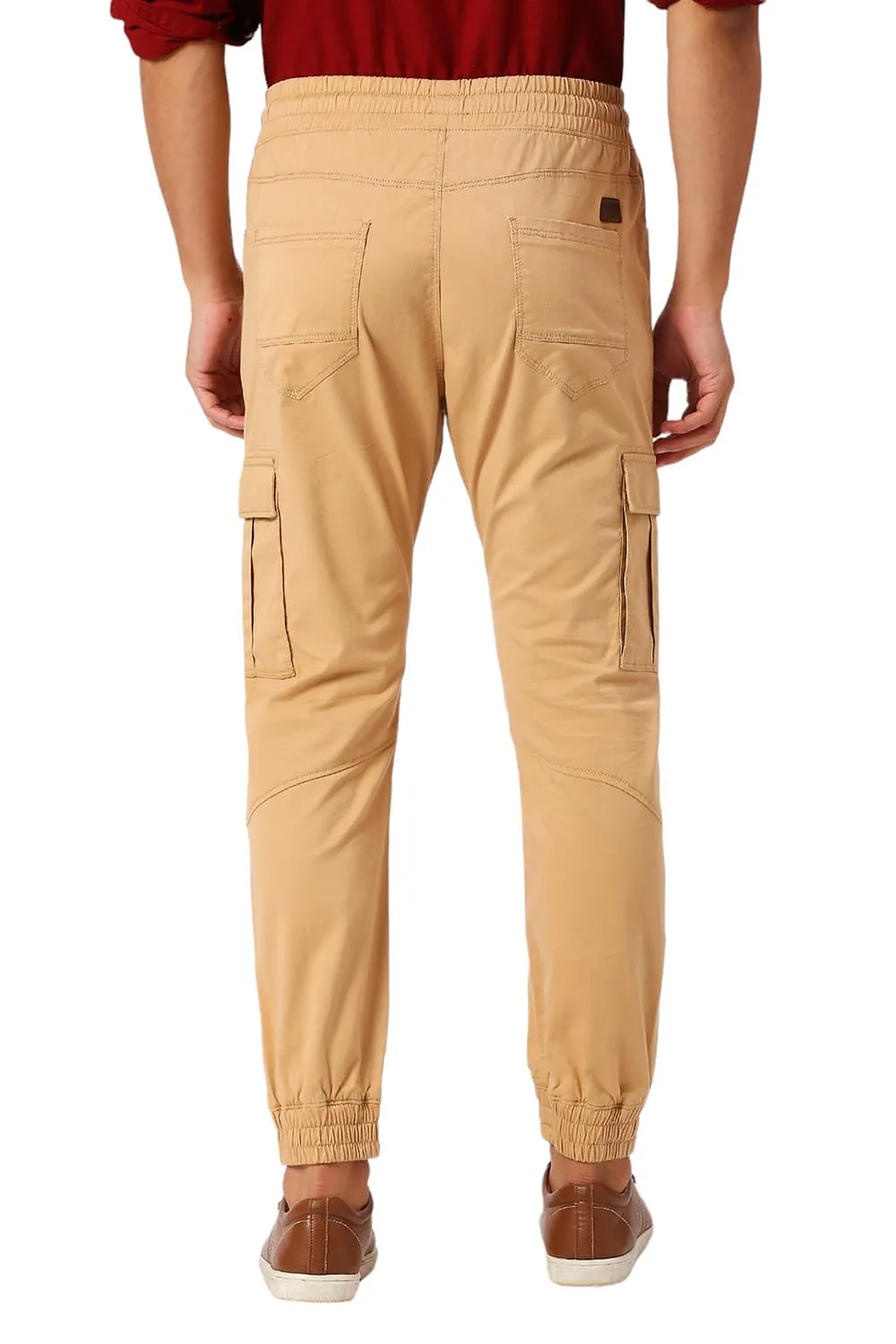 Drift Fit Cotton Stretch Peach Twill Trousers