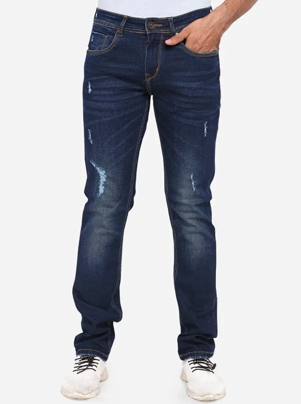 Ensign Blue Washed Slim Fit Jeans | JadeBlue