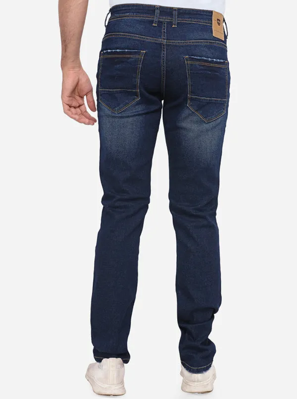 Ensign Blue Washed Slim Fit Jeans | JadeBlue