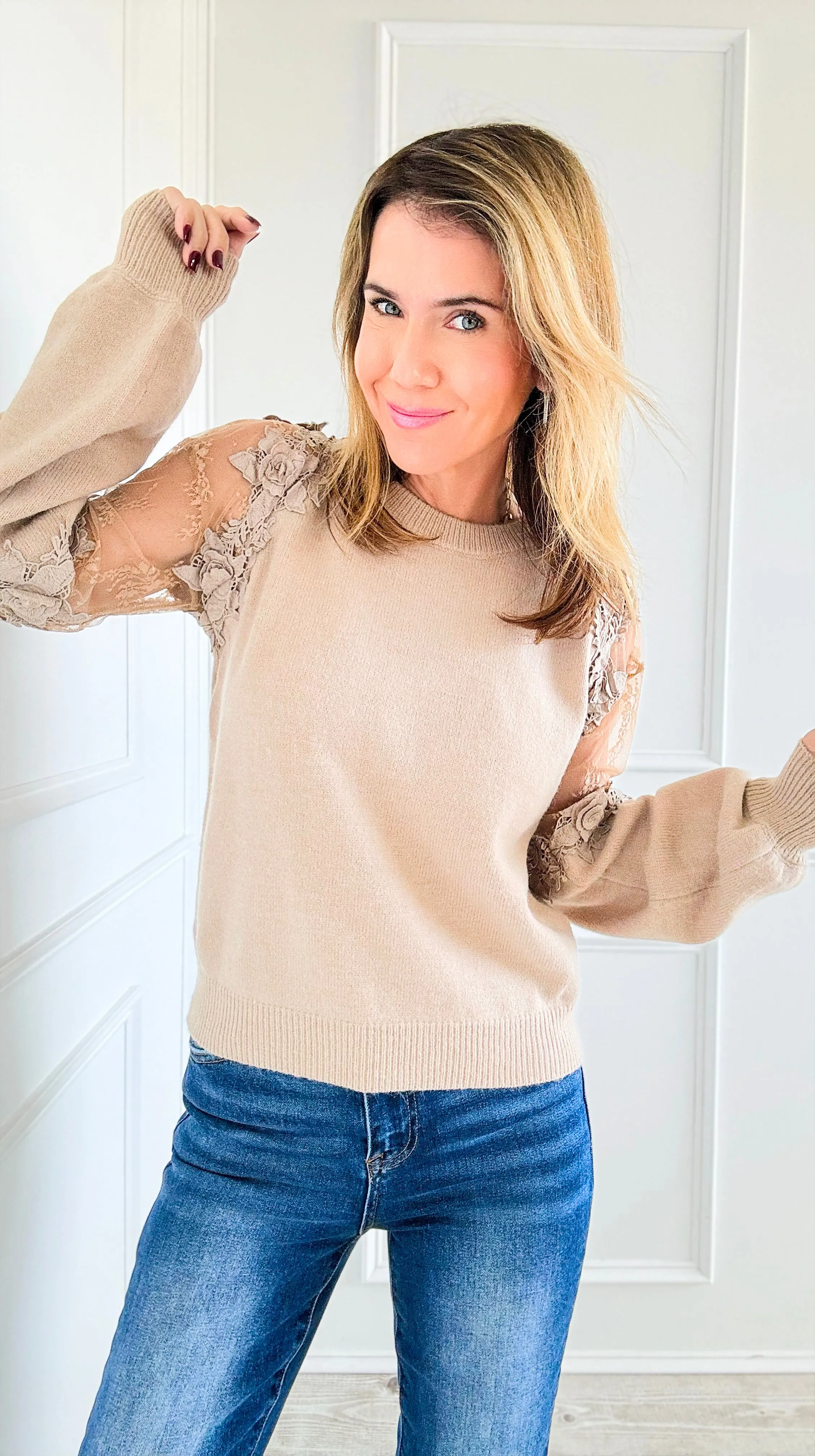 Ethereal Blossom Knit Sweater