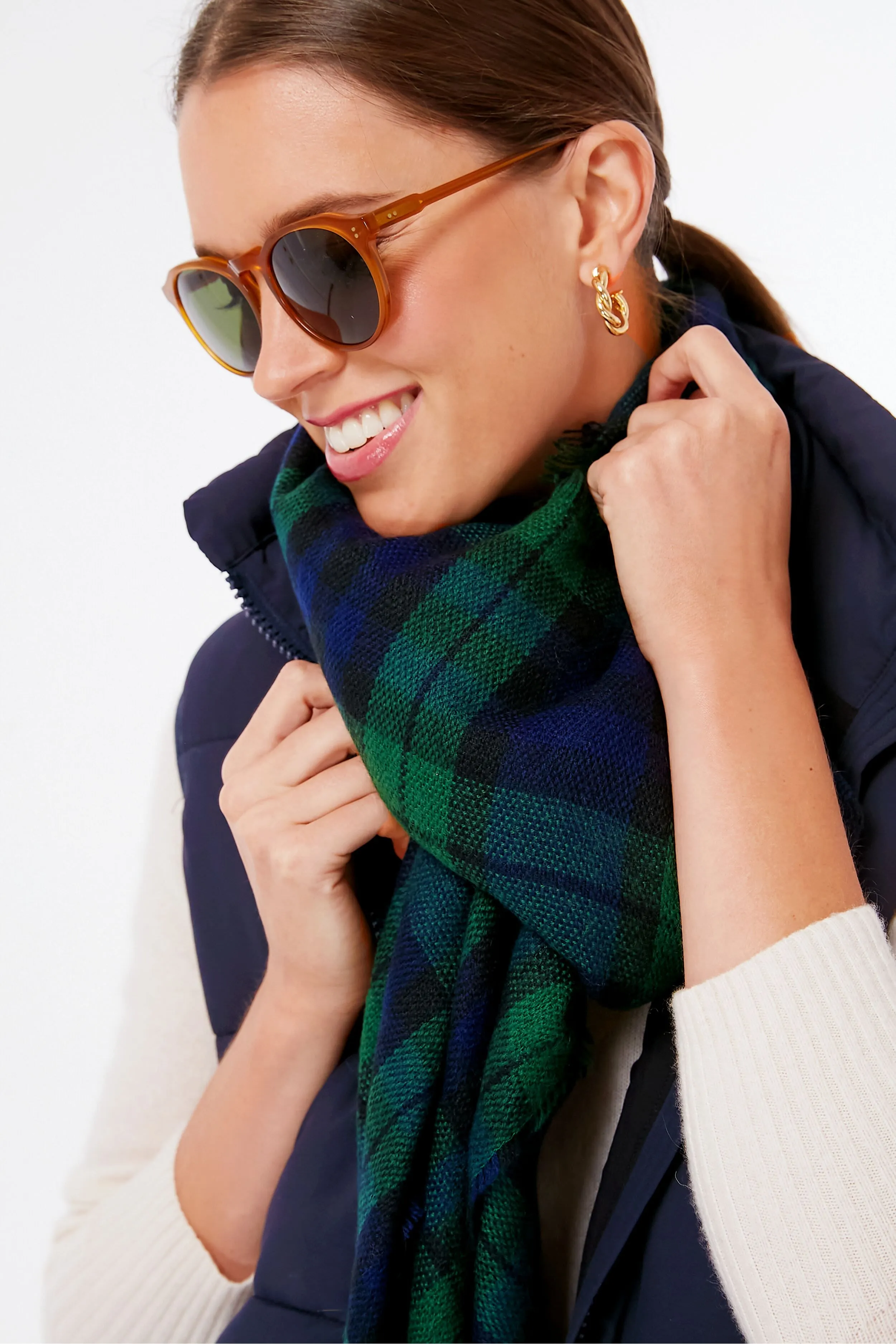 Exclusive Blackwatch Tartan Blanket Scarf