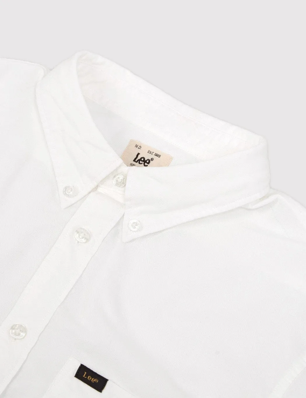 Lee Button Down Shirt - White