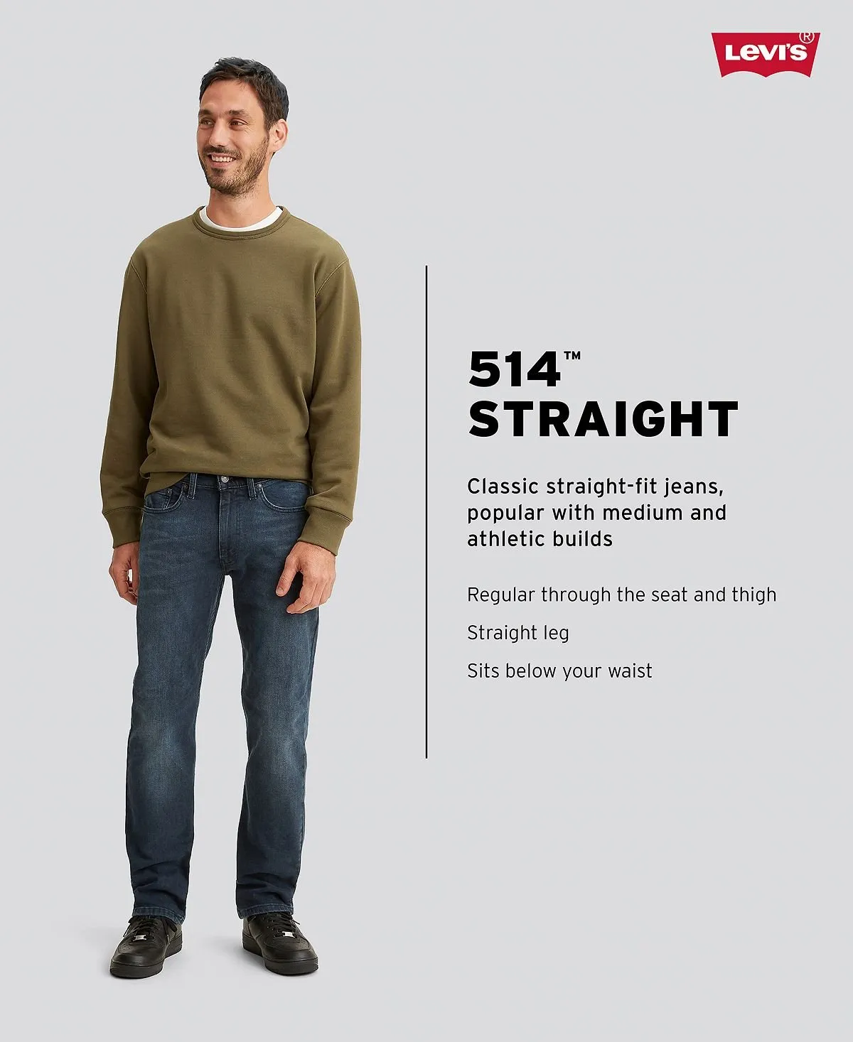 Levi's Men's 514 Straight Fit Jeans, Multi