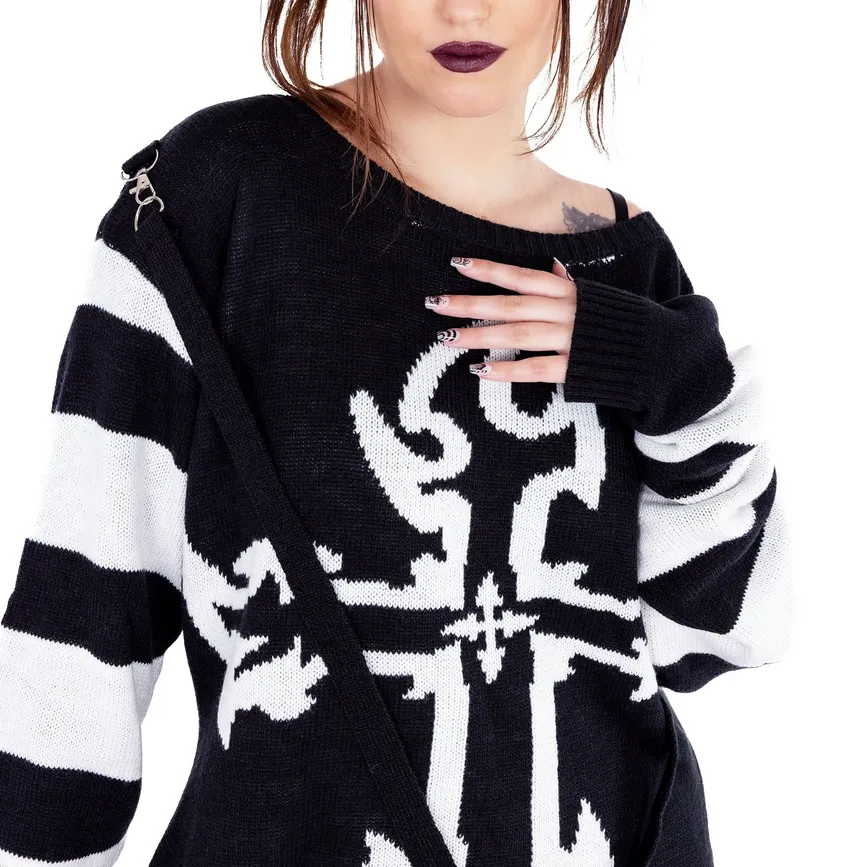 LILITH JUMPER - BLACK/WHITE