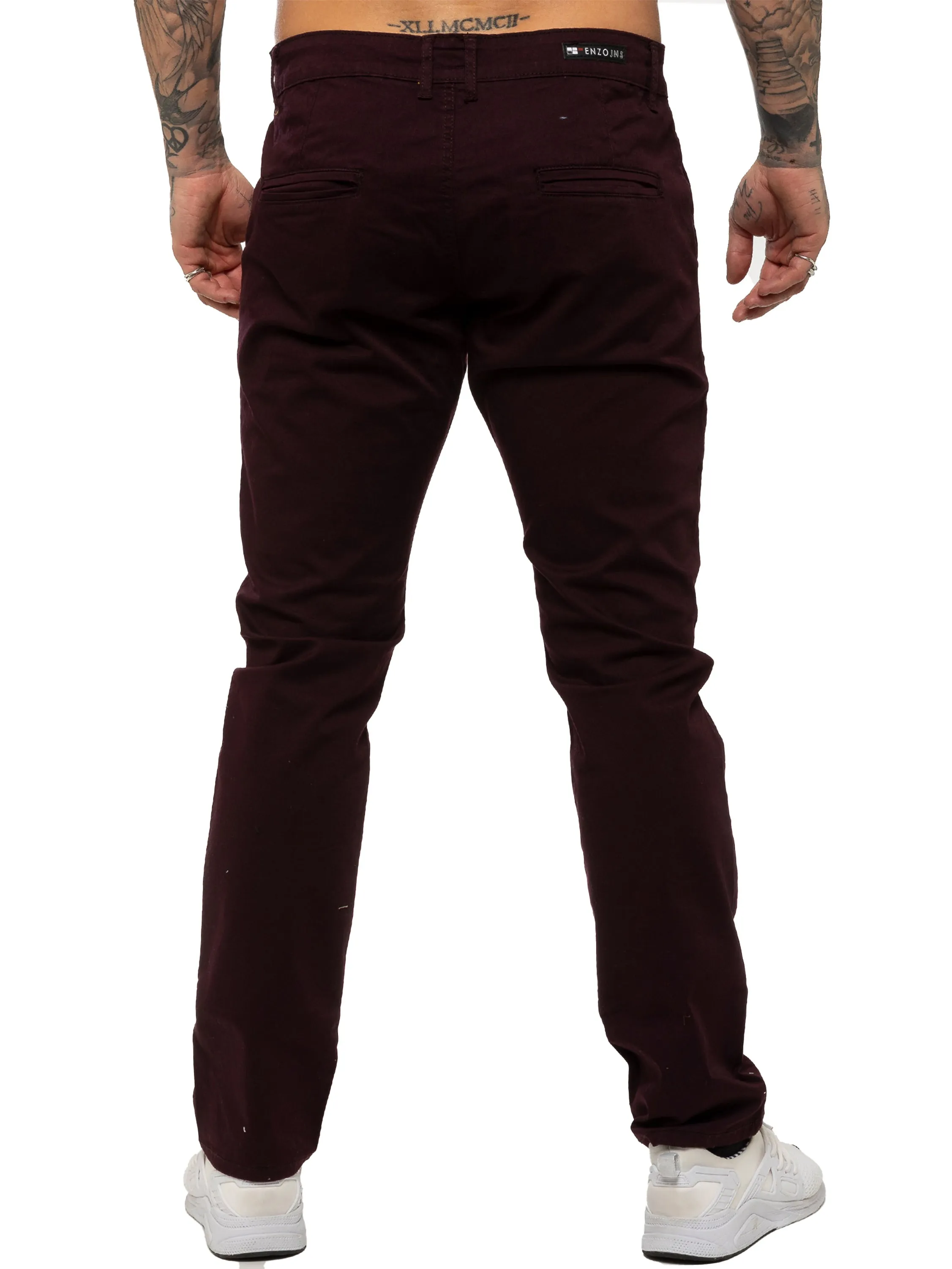 Mens Chinos Slim Fit Stretch Jeans | Enzo Designer Menswear