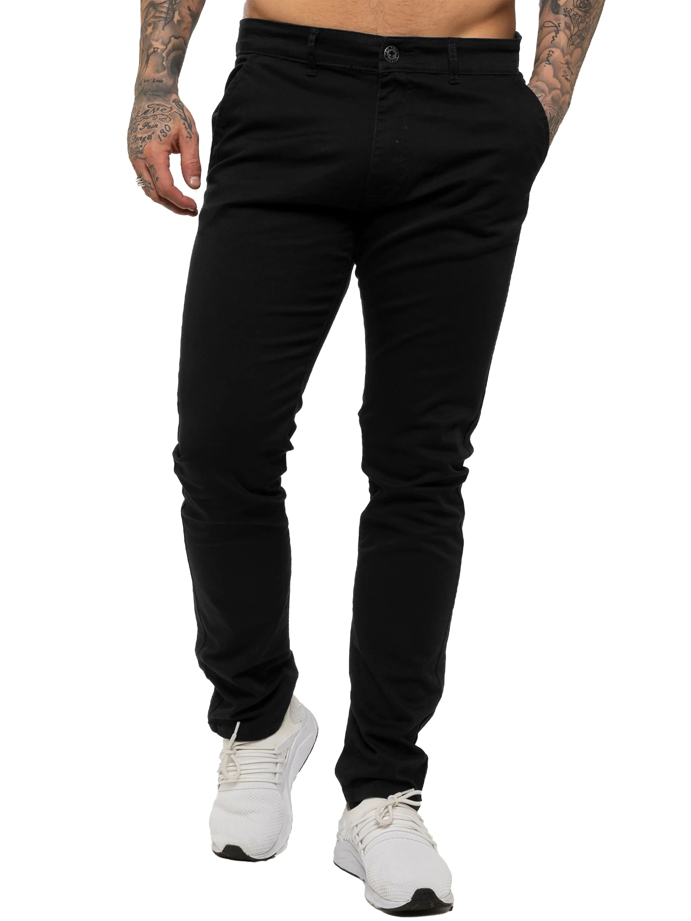 Mens Chinos Slim Fit Stretch Jeans | Enzo Designer Menswear