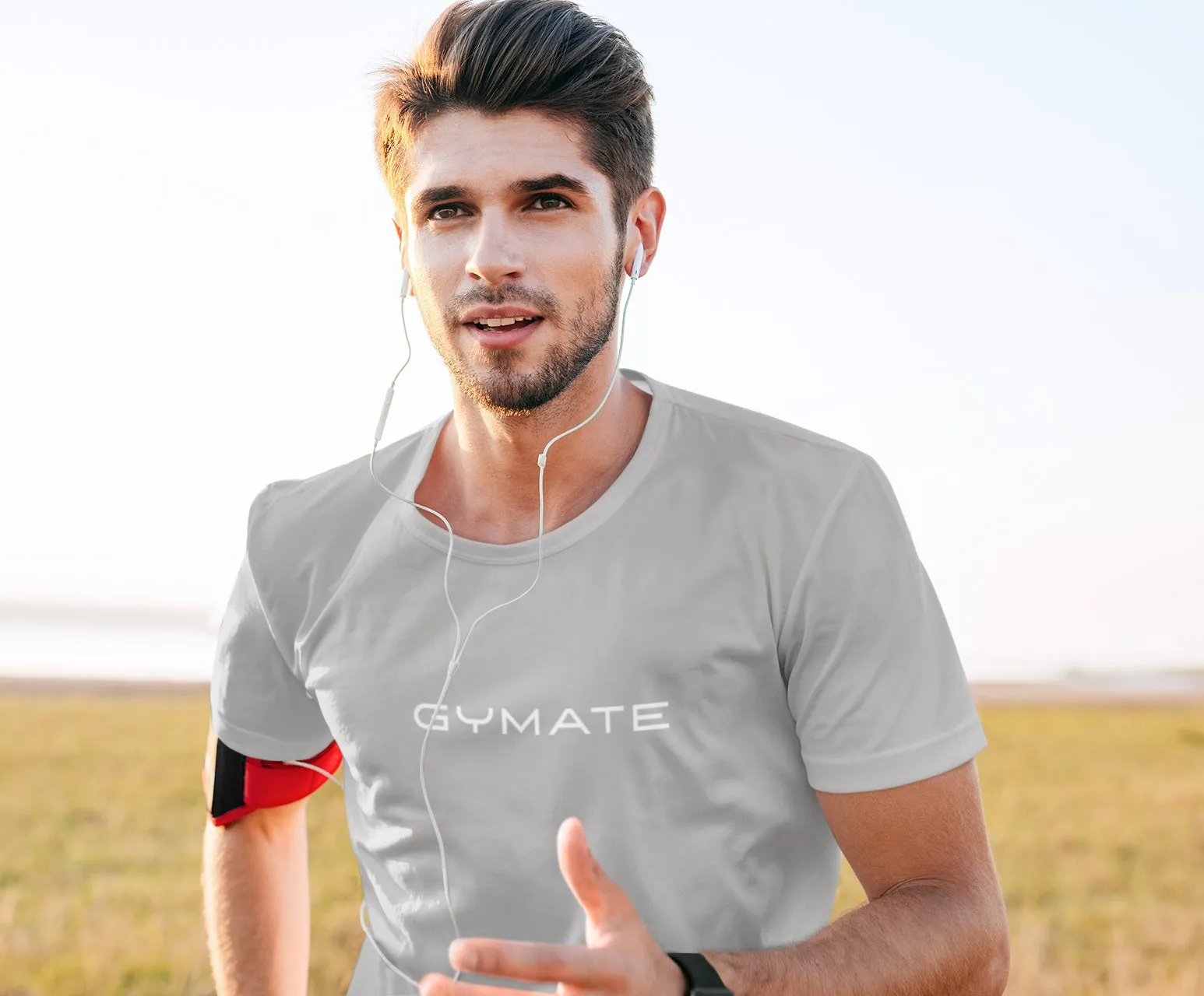 Mens Running Tops Activewear Recycled T-shirt Original [lge/ctr]