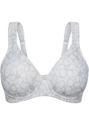 Minimum underwire T-shirt bra made from recycled polyamide Bpc Selection silver