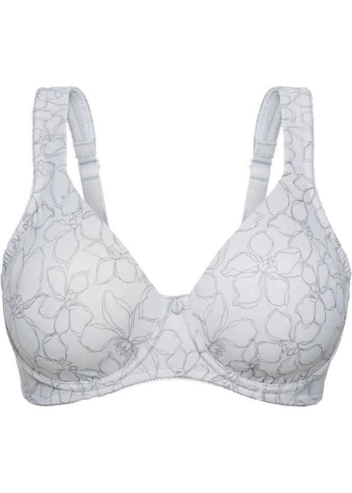 Minimum underwire T-shirt bra made from recycled polyamide Bpc Selection silver