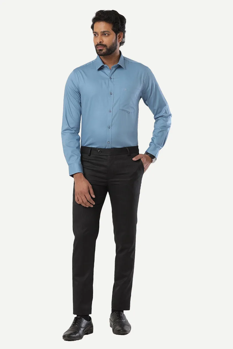 Monti - Steel Blue Formal Shirts for Men | Ariser