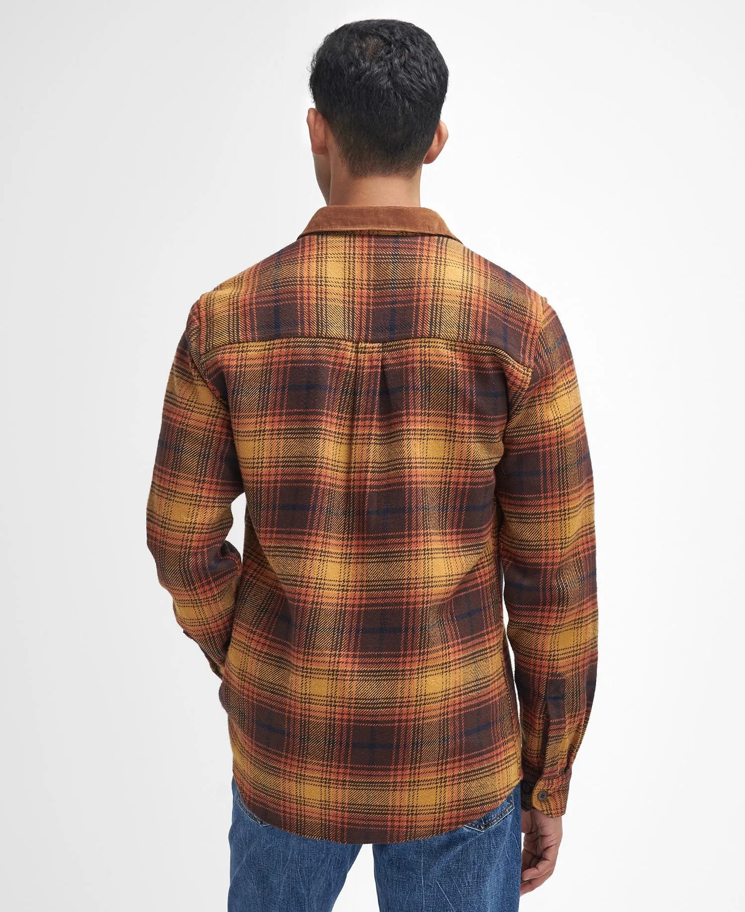 Nevis Tailored Long-Sleeved Shirt - Brown