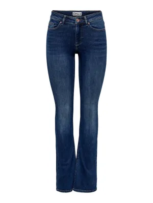 Onlblush Mid Flared Dnm Tai021 Noos - Blue Denim