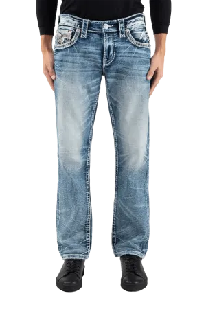 Rock Revival Men's Robin J206 Straight Denim Jeans