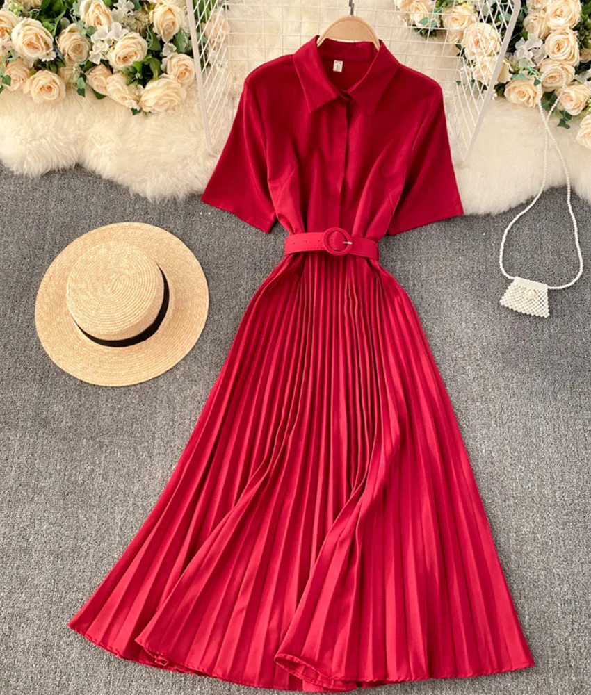 Simple A line dress fashion dress   S66