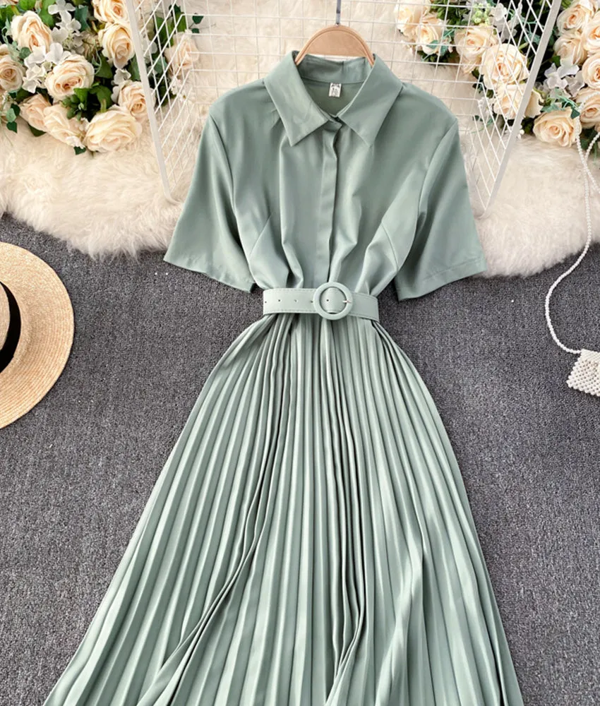 Simple A line dress fashion dress   S66