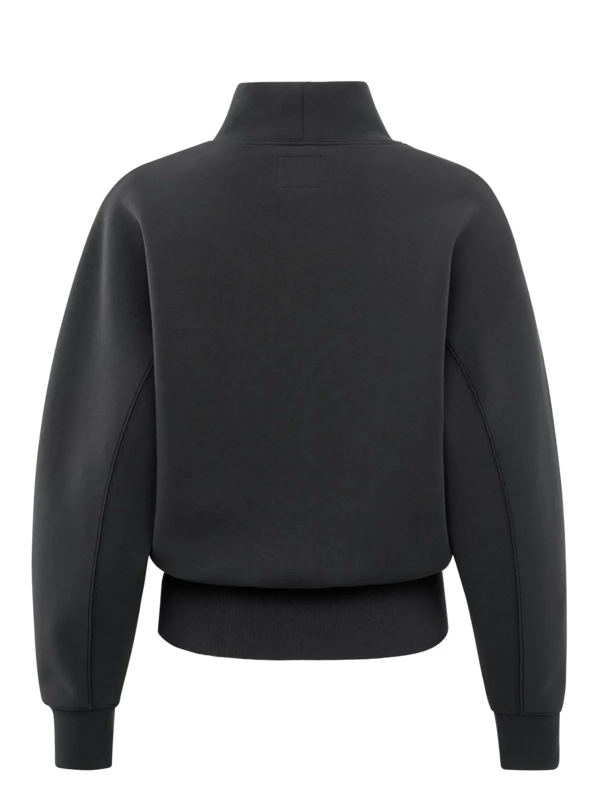 Sweatshirt with Zipper Collar in Anthracite