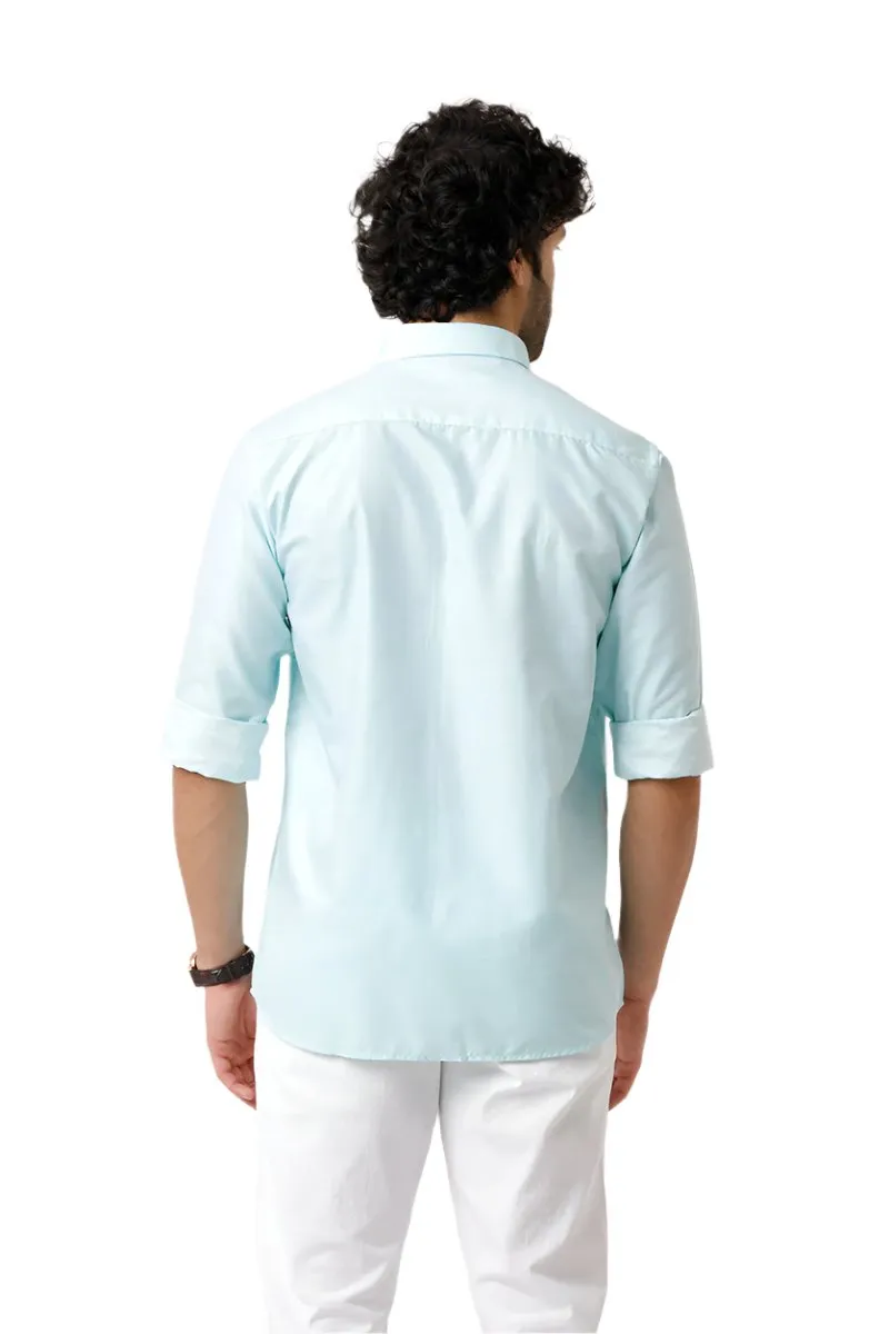 Tuscany - Teal Green Formal Shirts for Men | Ariser