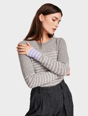 W W - Essential Striped Sweatshirt White Multi