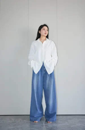 x ninido Classic Vintage Wide-Leg Jeans - Blue